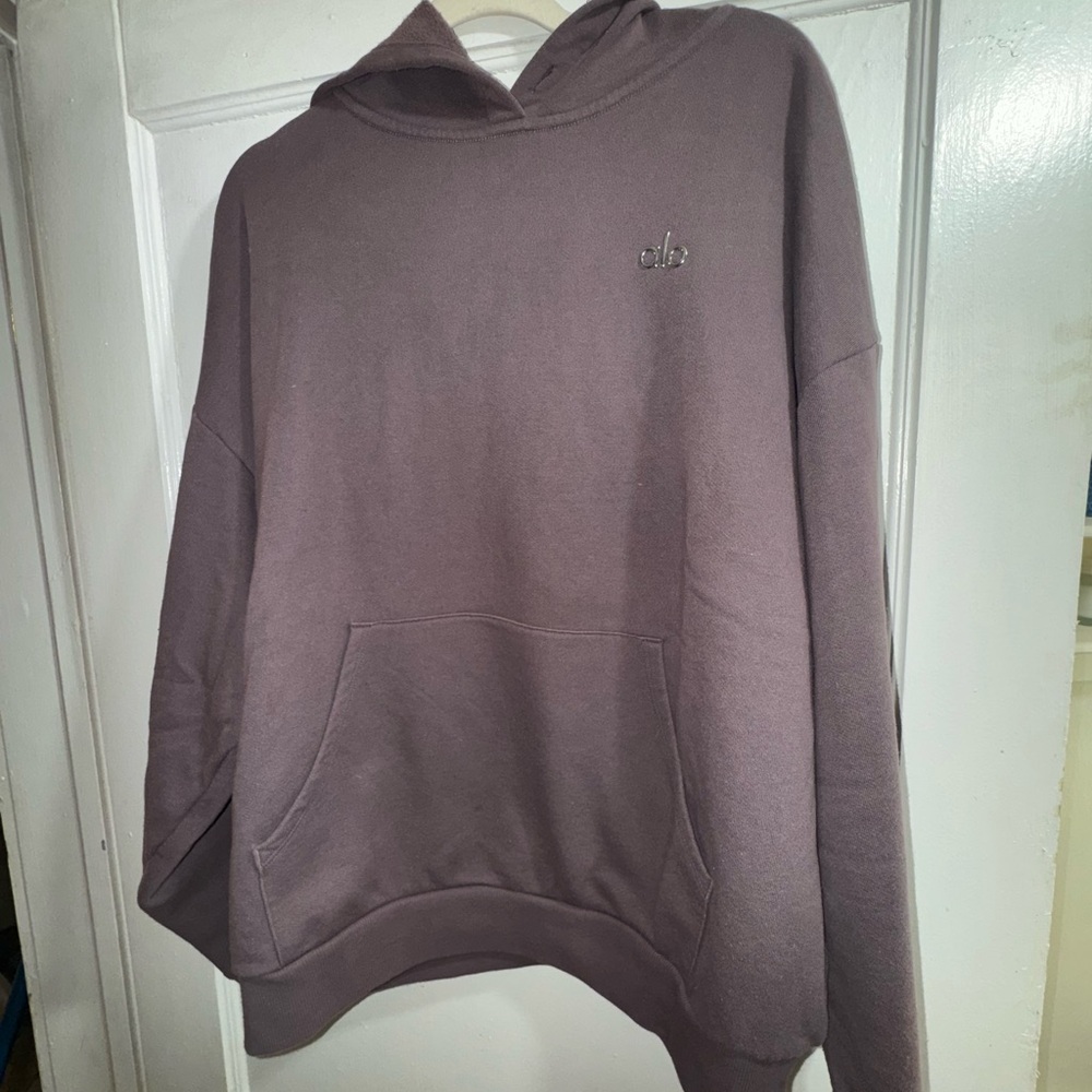 Alo Accolade Hoodie in Raisinette- No drawstring